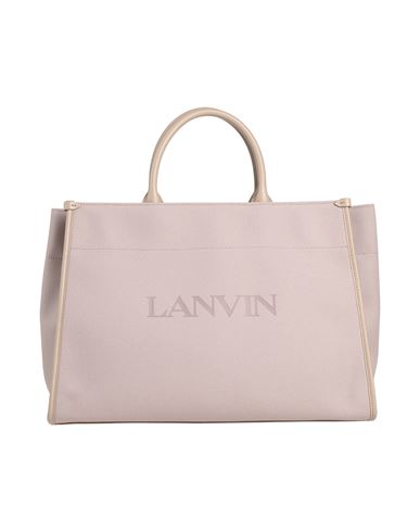Lanvin Woman Handbag Dove Grey Size - Cotton, Zamak, Calfskin