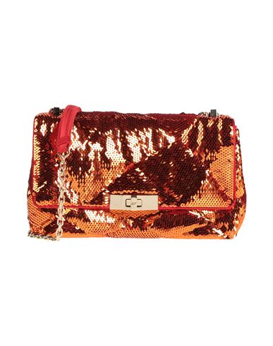 Roger Vivier Woman Cross-body Bag Orange Size - Textile Fibers In Orange