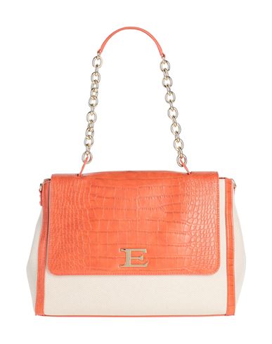 Ermanno Di Ermanno Scervino Woman Shoulder Bag Orange Size - Cotton, Polyurethane