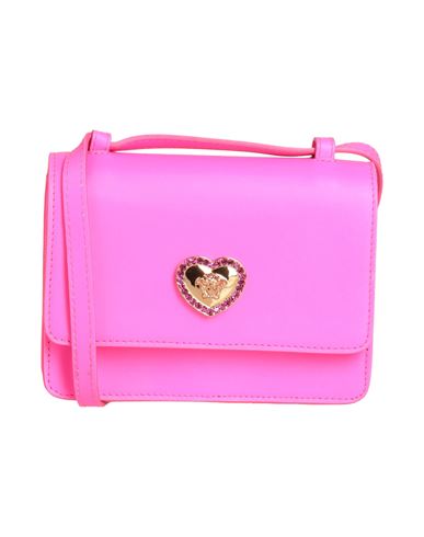 Versace Toddler Girl Cross-body Bag Fuchsia Size - Calfskin In Pink