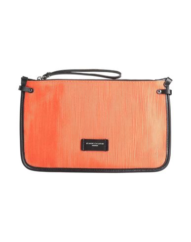 Gianni Chiarini Woman Handbag Orange Size - Leather, Textile Fibers