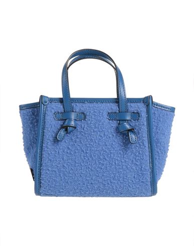 Gianni Chiarini Woman Handbag Blue Size - Leather, Textile Fibers