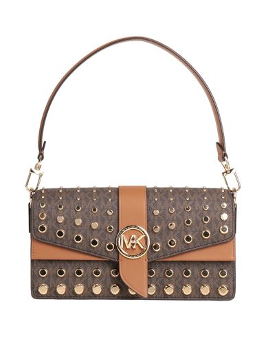 Michael Michael Kors Woman Handbag Dark Brown Size - Leather