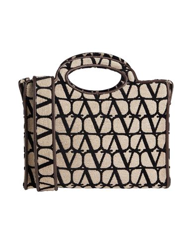 Valentino Garavani Woman Handbag Beige Size - Textile Fibers