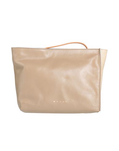 MARNI MARNI WOMAN HANDBAG TAUPE SIZE - TEXTILE FIBERS 