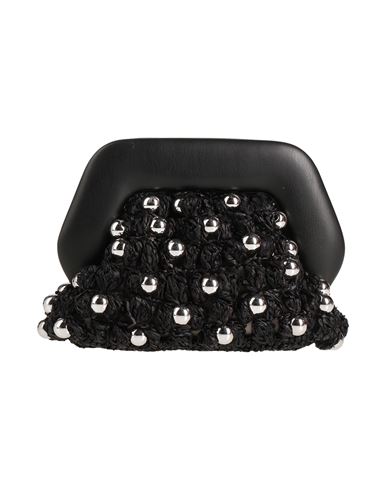 Themoirè Woman Handbag Black Size - Leather, Textile Fibers In Black