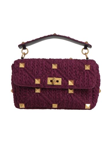 Shop Valentino Garavani Woman Handbag Mauve Size - Textile Fibers In Purple