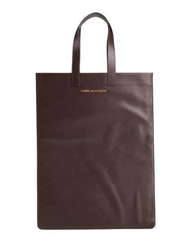 Shop Comme Des Garçons Man Handbag Dark Brown Size - Bovine Leather