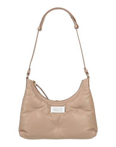Maison Margiela Woman Shoulder Bag Light Brown Size - Ovine Leather, Cow Leather, Brass, Zinc In Beige