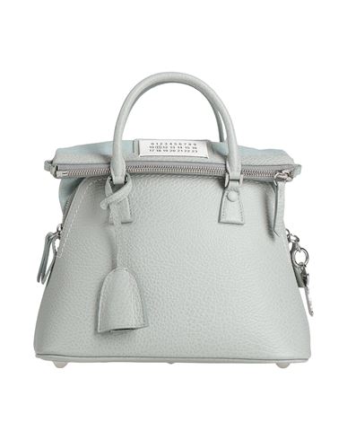 Maison Margiela Woman Handbag Sky Blue Size - Leather, Textile Fibers