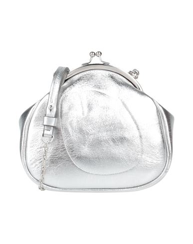 Maison Margiela Woman Cross-body Bag Silver Size - Leather In Metallic