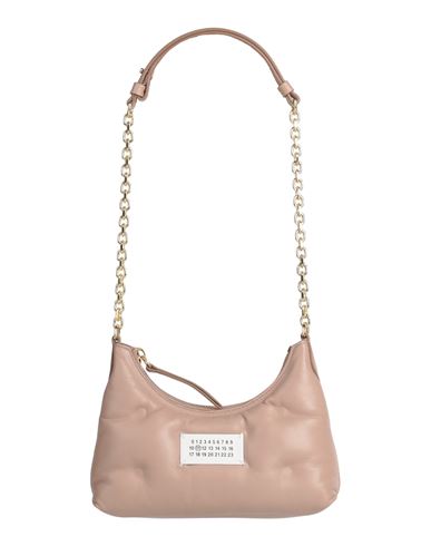 Maison Margiela Woman Shoulder Bag Blush Size - Ovine Leather In Pink