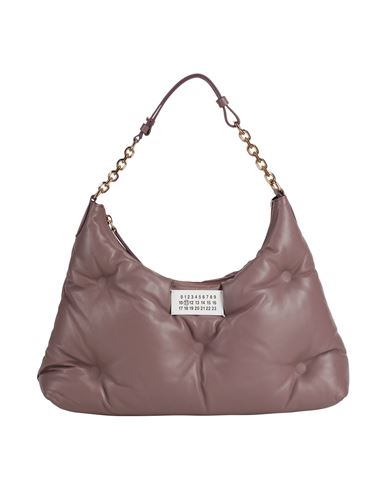 Maison Margiela Woman Handbag Mauve Size - Ovine Leather In Purple