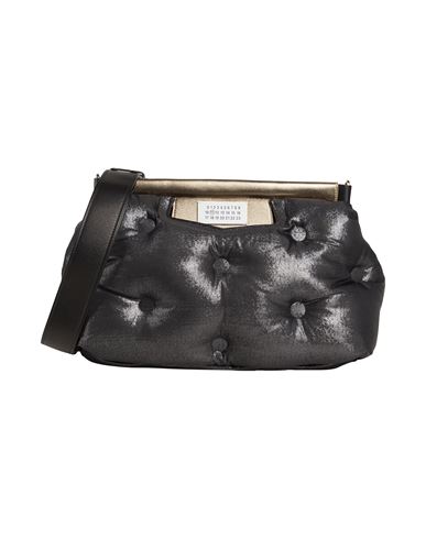 Maison Margiela Woman Handbag Lead Size - Silk, Viscose, Polyester, Ovine Leather, Metal In Grey