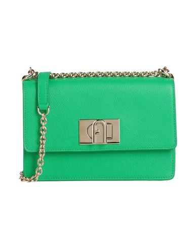 Furla Woman Cross-body Bag Green Size - Leather