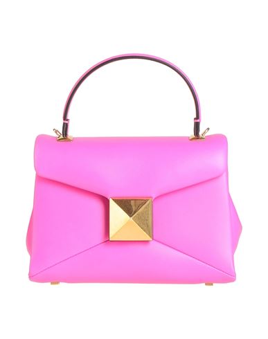 Shop Valentino Garavani Woman Handbag Fuchsia Size - Leather In Pink