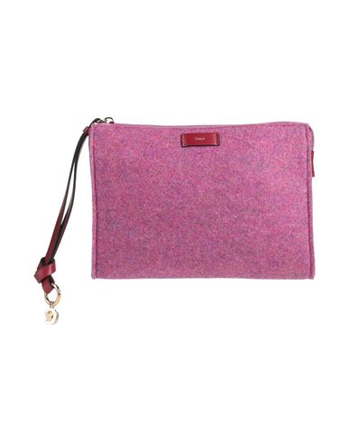 Chloé Woman Handbag Mauve Size - Polyester, Calfskin In Purple