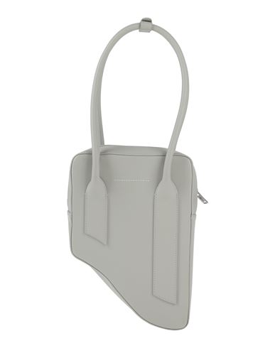 Mm6 Maison Margiela Woman Shoulder Bag Light Grey Size - Cow Leather