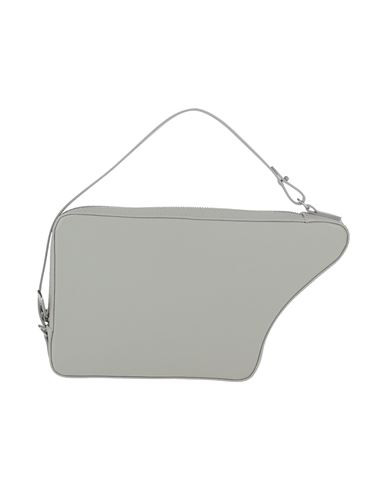 Mm6 Maison Margiela Woman Handbag Light Grey Size - Cow Leather, Zinc, Aluminum, Ramie