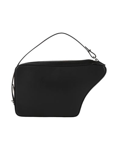Mm6 Maison Margiela Woman Handbag Black Size - Cow Leather, Zinc, Aluminum, Ramie