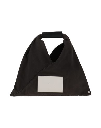 Mm6 Maison Margiela Woman Handbag Lead Size - Cotton, Calfskin, Brass In Grey