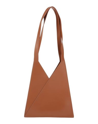 Mm6 Maison Margiela Woman Shoulder Bag Brown Size - Cow Leather
