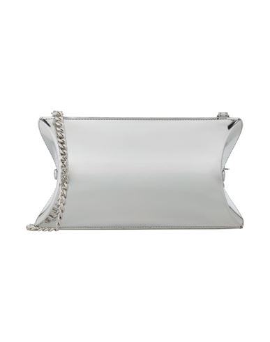 Mm6 Maison Margiela Woman Cross-body Bag Silver Size - Cow Leather, Iron In Animal Print