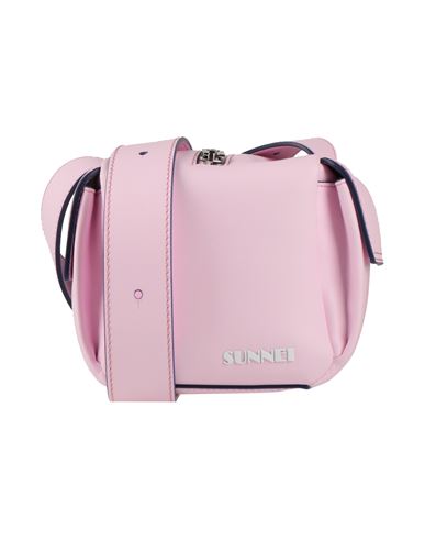 Shop Sunnei Woman Cross-body Bag Pink Size - Leather
