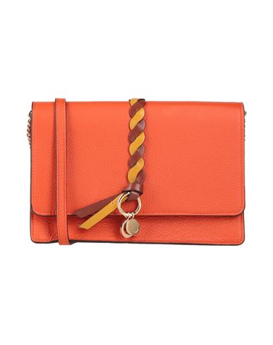 Chloé Woman Cross-body Bag Orange Size - Leather