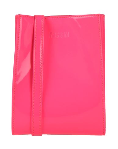 Msgm Woman Cross-body Bag Fuchsia Size - Cow Leather In Pink