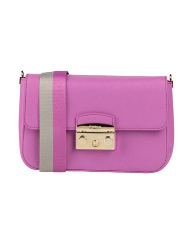 Shop Furla Woman Cross-body Bag Mauve Size - Leather In Purple