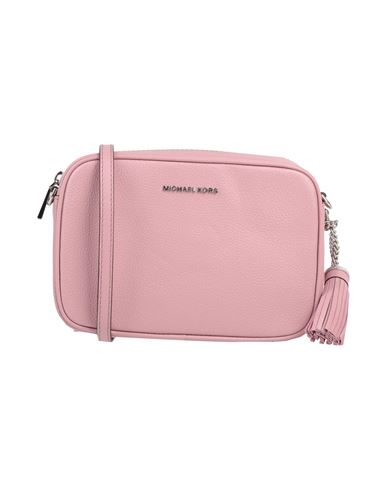 Shop Michael Michael Kors Woman Cross-body Bag Pastel Pink Size - Cow Leather