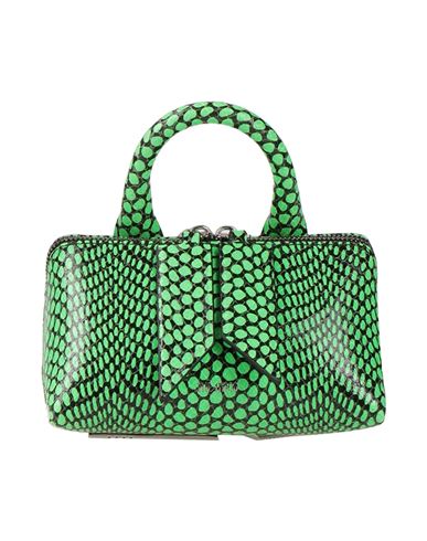 Attico The  Woman Handbag Green Size - Lambskin