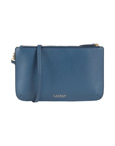 Ralph Lauren Lauren  Leather Medium Landyn Crossbody Bag Woman Cross-body Bag Navy Blue Size - Cow Le In Navy Blue