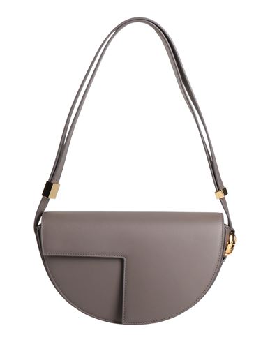Patou Woman Shoulder Bag Lead Size - Leather In Grey