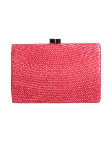 Serpui Marie Woman Handbag Coral Size - Textile Fibers In Red