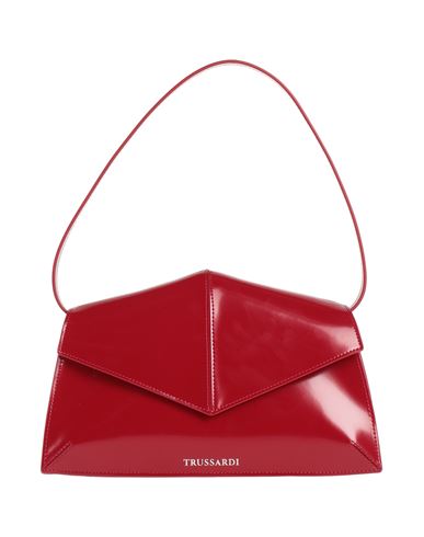 Trussardi Woman Handbag Burgundy Size - Cow Leather In Red