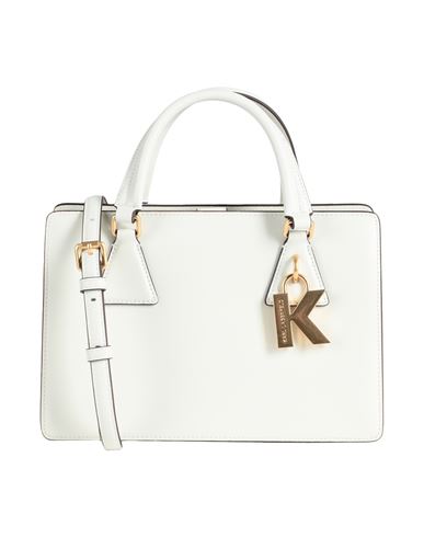 Karl Lagerfeld Woman Handbag Off White Size - Cow Leather