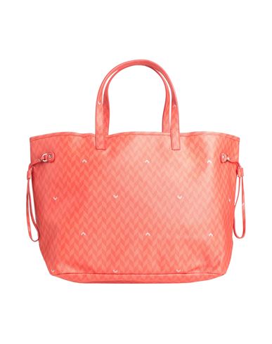 Shop Mia Bag Woman Handbag Coral Size - Pvc - Polyvinyl Chloride In Red