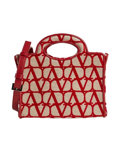 Valentino Garavani Woman Handbag Red Size - Leather, Textile Fibers