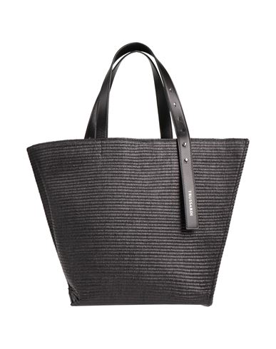 Trussardi Woman Handbag Black Size - Cotton, Polyamide, Cow Leather