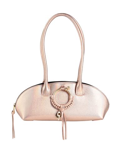 See By Chloé Woman Handbag Rose Gold Size - Cow Leather In Metallic