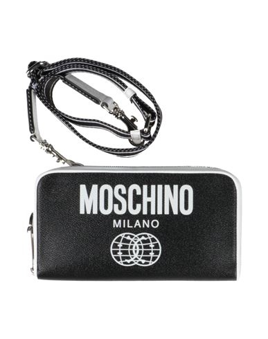 Moschino Woman Wallet Black Size - Textile Fibers