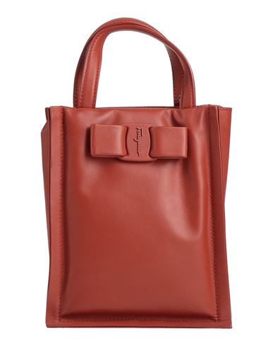 Ferragamo Woman Handbag Rust Size - Calfskin In Red