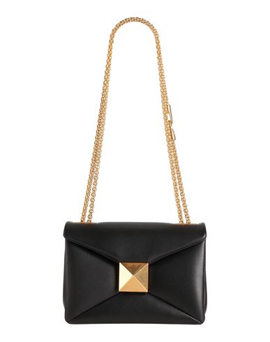 Valentino Garavani Woman Shoulder Bag Black Size - Leather