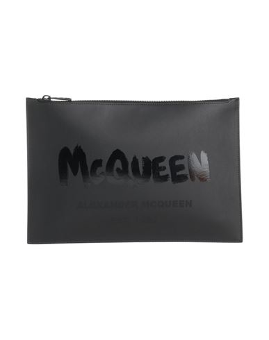 Alexander Mcqueen Man Handbag Black Size - Leather