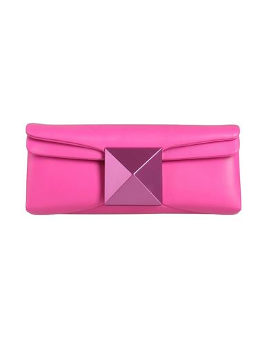 Shop Valentino Garavani Woman Handbag Fuchsia Size - Leather In Pink