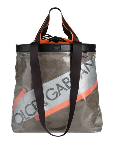 Dolce & Gabbana Man Handbag Military Green Size - Cotton, Polyurethane, Calfskin, Nylon, Polyamide