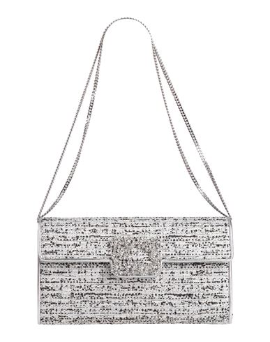 Shop Roger Vivier Woman Handbag Light Grey Size - Polyester, Lurex