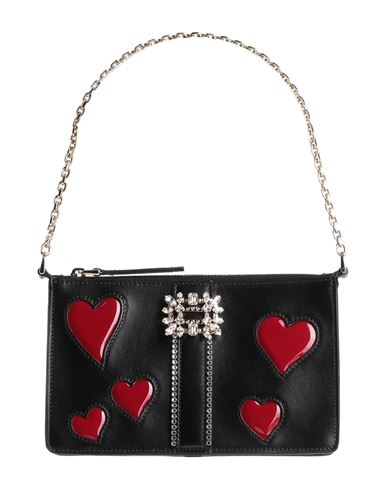Shop Roger Vivier Woman Handbag Black Size - Leather